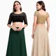Beige & Dark Green__Eazyshape