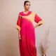 Fuschia Pink with shades of red & yellow__Timaraa