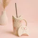 Cream & Pink Bow__Tavasyya
