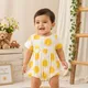 Soft Off-White / Yellow print__Nature Nook Kids
