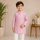Pink with Silver Metallic Stripes, paired with Crisp White Pants.__Nature Nook Kids