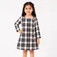 Black & Ivory Plaid with Silver Lurex