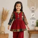 Royal Maroon & Heritage Patchwork Multi colour print__Nature Nook Kids