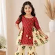 Ruby Red & Ivory Floral__Nature Nook Kids