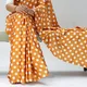 Mustard Orange with White Polka Dots__Dheera
