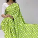 Parrot Green with White Polka Dots__Dheera