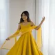Yellow__Damodaram Fashion