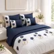 Navy Blue & Ivory