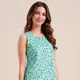 Aqua Green With Print__Jacob Louis