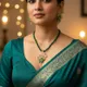 Baby pink with green combination__MAS Jewellers