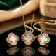 Multi-Color Baguette, Natural White Mother-of-Pearl (in center)__MAS Jewellers