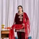 RED MAROON__India Silk