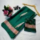 Green Leaf Print Saree__Navinya Vastra