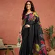 Black__The Ajrakh Saree