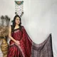 Red__The Ajrakh Saree