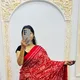 Red__The Ajrakh Saree