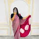 Red__The Ajrakh Saree