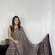 Brown__The Ajrakh Saree