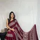 Maroon__The Ajrakh Saree
