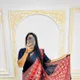 Red__The Ajrakh Saree