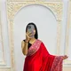 Red__The Ajrakh Saree
