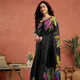 Black__The Ajrakh Saree