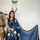 Blue__The Ajrakh Saree