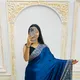Navy Blue__The Ajrakh Saree