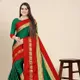 Green Red__Peacock Sarees
