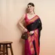 Black Pink__Peacock Sarees