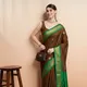 Brown Green__Peacock Sarees
