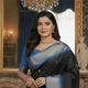 Black And Blue__Peacock Sarees