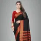 Black Red__Peacock Sarees