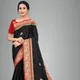 Black & Red__Peacock Sarees