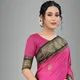 Pink & Black__Peacock Sarees