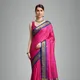 Pink Blue__Peacock Sarees