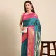 Teal Blue & Pink__Peacock Sarees