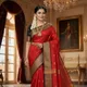 Red Black__Peacock Sarees