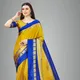 Gold Blue__Peacock Sarees