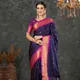 Navy Blue Pink__Peacock Sarees