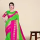 Neon Green and Hot Pink__Peacock Sarees