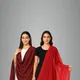 Red & Maroon__Bahuman Clothing