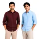 Burgundy & Sky Blue__Arvest