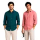 Dark Teal Green & Dusty Rose__Arvest