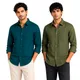 Dark Teal Green & Olive Green__Arvest