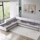 Dark Grey Bloom Motif__Fashion Throw
