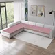 Rose Pink Vine Dots__Fashion Throw