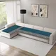 Teal Vine Dots__Fashion Throw