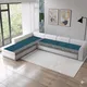 Teal Vine Dots__Fashion Throw