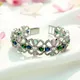 White Rhodium Multicolor Gemstones__Diamond Beauty